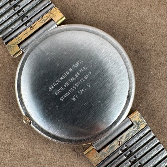 Vintage Jaz Paris French Designer Watch features a two-tone Link Bracelet - Picture 8 of 10